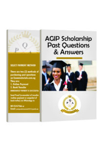 AGIP Scholarship Past Questions and Answers PDF 