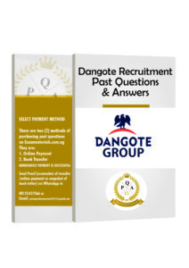 Dangote Recruitment Test Past Questions And Answers PDF 