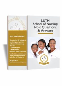 LUTH School Of Nursing Past Questions PDF Download