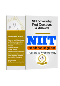 NIIT Scholarship Aptitude Test Past Questions PDF
