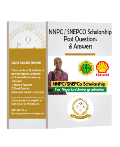 NNPC/SNEPCO Scholarship Past Questions and Answers PDF