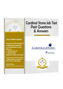 Cardinal Stone Aptitude Test Past Questions