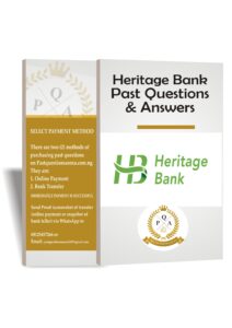 Heritage Bank Past Questions And Answers Download PDF