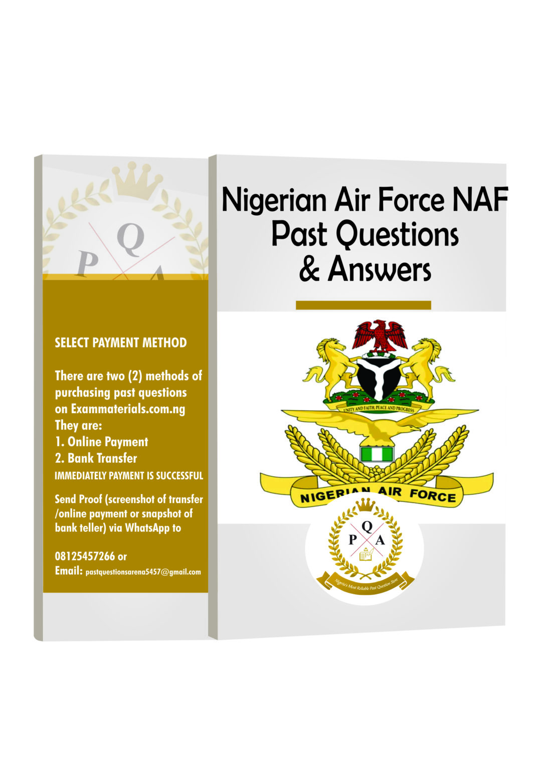 Nigerian Air Force Past Questions Answers NAF Aptitude Test
