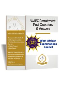 WAEC Recruitment Past Questions And Answers PDF